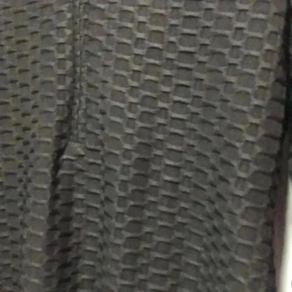 NYC petite large 1/2 zip top black with waffle texture - Picture 2 of 12